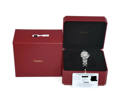 Cartier Ballon Bleu Diamond Stainless Steel Watch W4BB0021