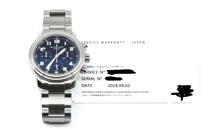 Blancpain Leman Chronograph Flyback Stainless Steel Watch 2185F