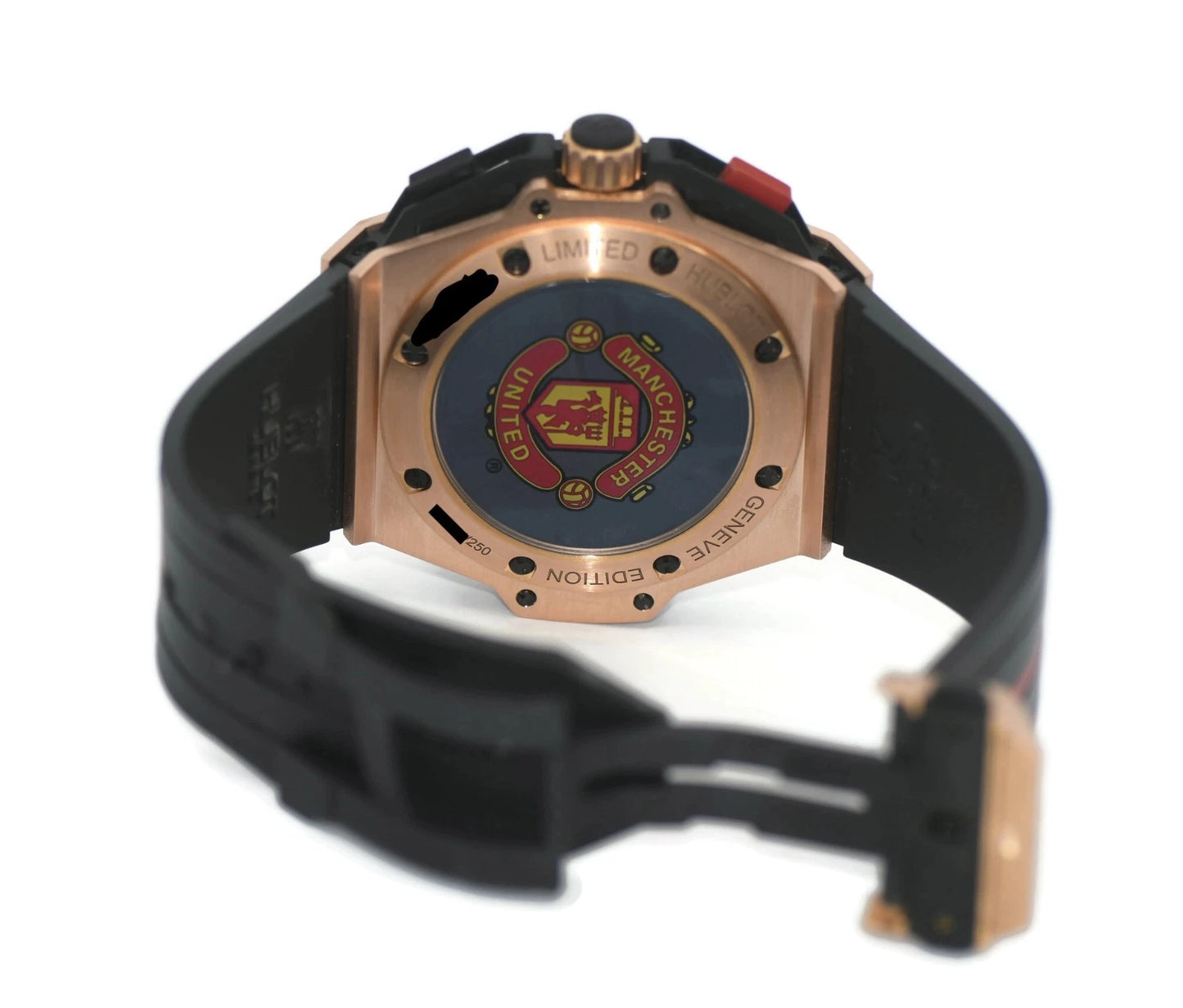 Hublot King Power Red Devil Manchester 18K Rose Gold Watch 716.OM.1129.RX.MAN11