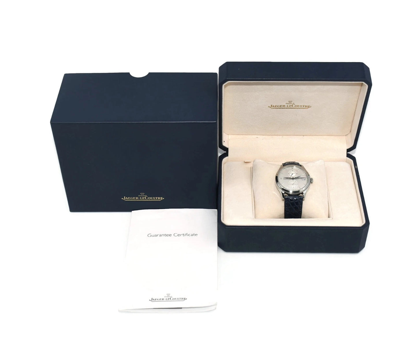Jaeger LeCoultre Master Hometime Stainless Steel Watch Q1628420
