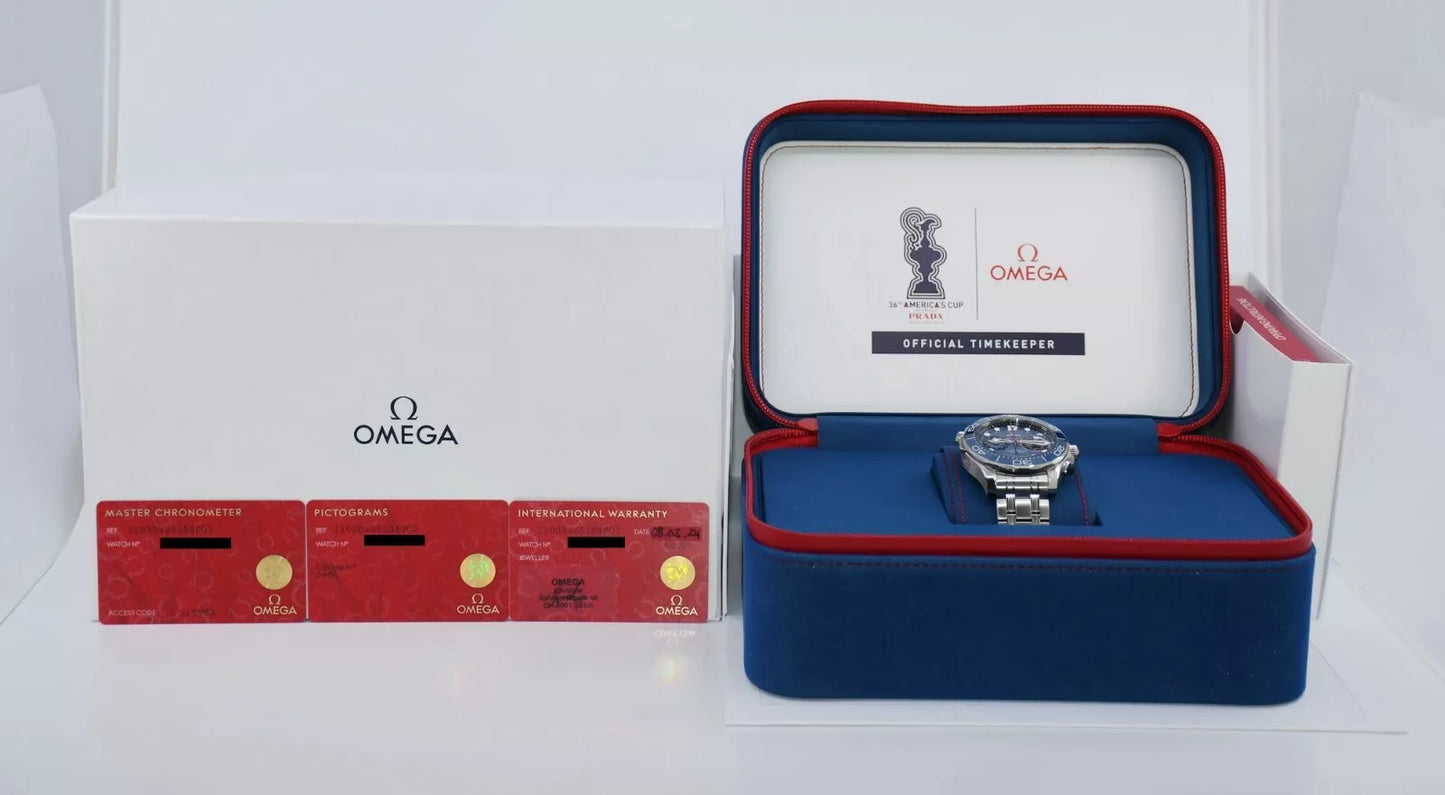 Omega Seamaster America's Cup Stainless Steel Watch 210.30.44.51.03.002