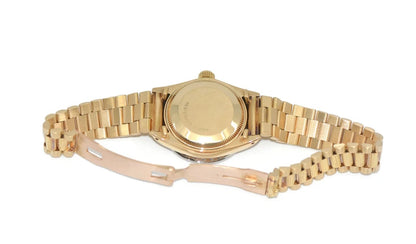 Rolex Datejust Bark Diamond 18K Yellow Gold Watch 6927