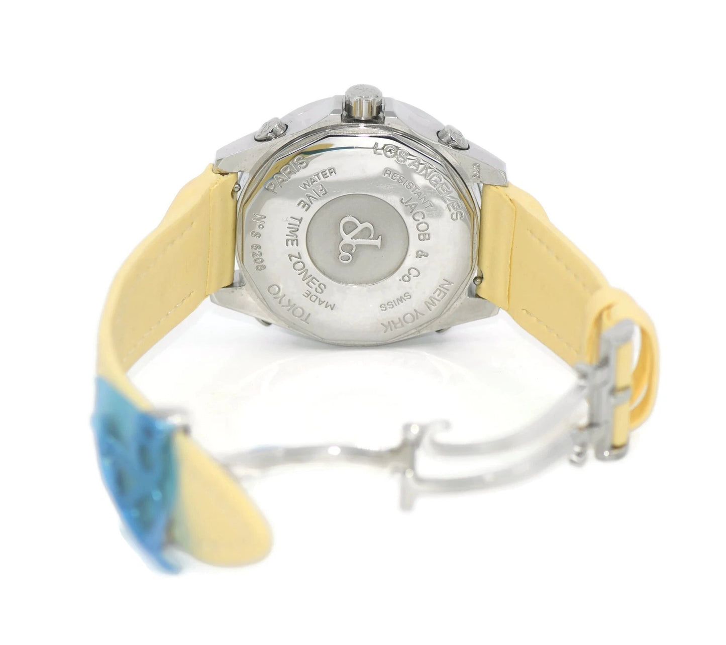 Jacob & Co Five Timezone Diamond Stainless Steel Watch JCM-58DA