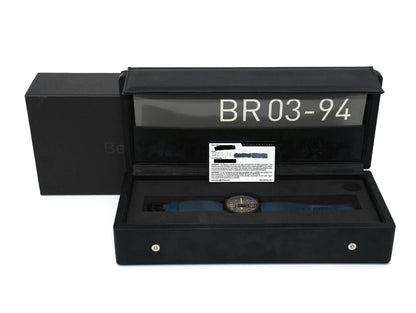 Bell & Ross Aviation Heritage Black Stainless Steel Watch BR0394