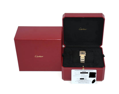 Cartier Tank Francaise Diamond 18K Yellow Gold Watch WJTA0039