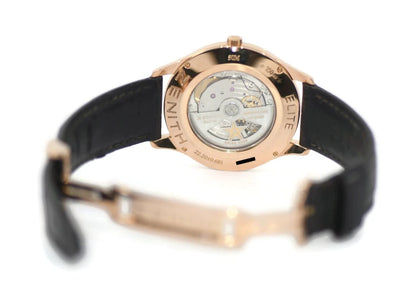 Zenith Elite Diamond 18K Rose Gold Watch 22.2010.681