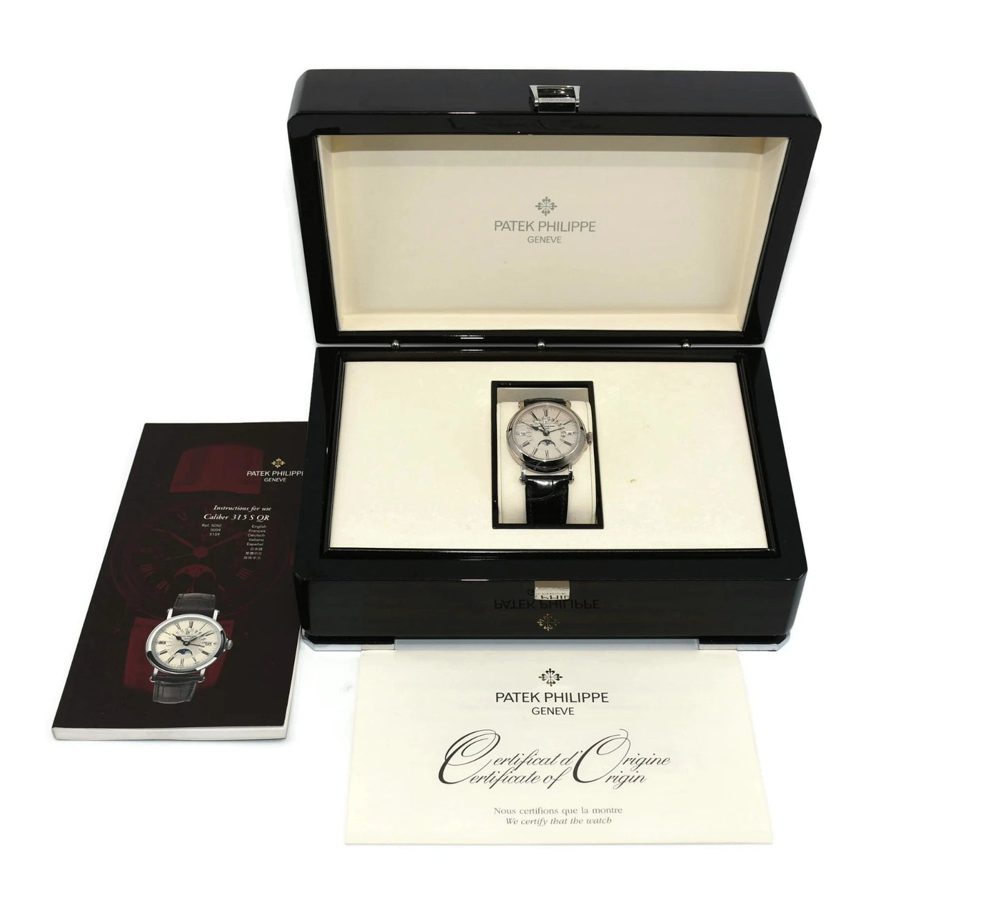 Patek Philippe Perpetual Calendar 18K White Gold Watch 5159G