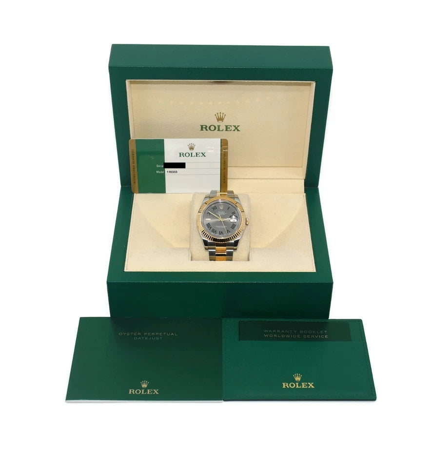 Rolex Datejust 41 Wimbledon 18K/Stainless Steel Watch 116333