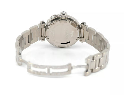 Cartier Pasha Diamond 18K White Gold Watch 2398