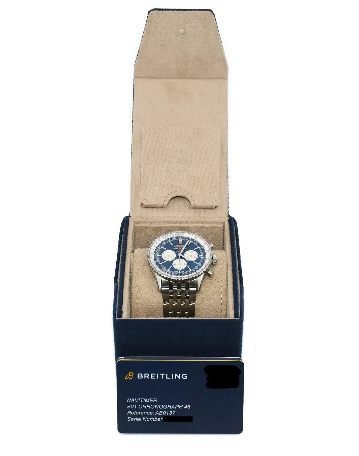 Breitling Navitimer Chronograph Stainless Steel Watch AB0137