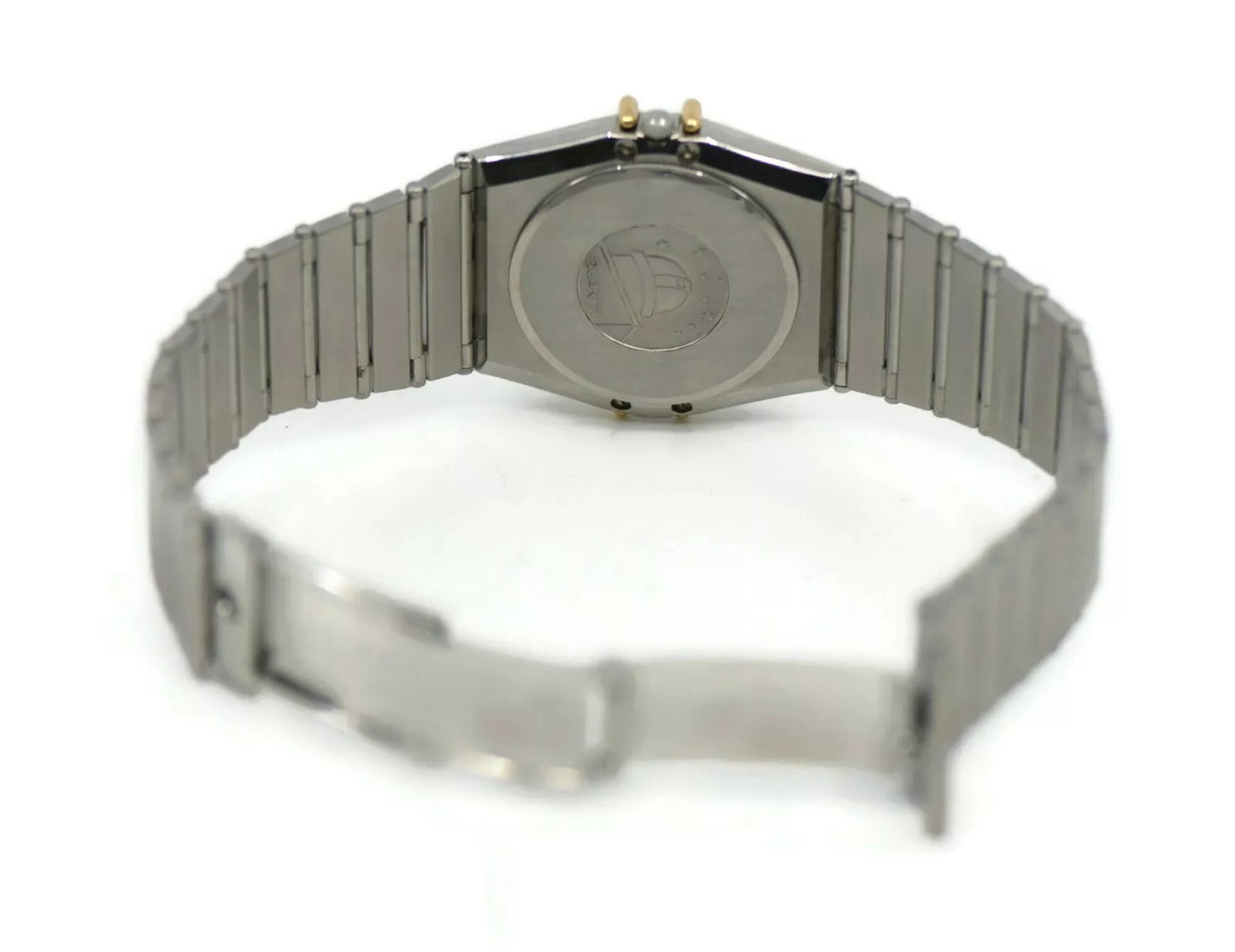Omega Constellation Day Date Two Tone Stainless Steel Watch
