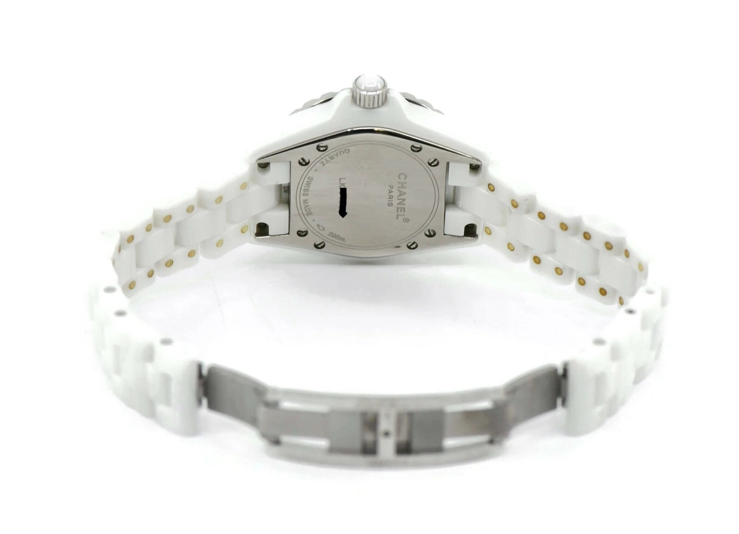 Chanel J12 Diamond White Ceramic Watch H1628