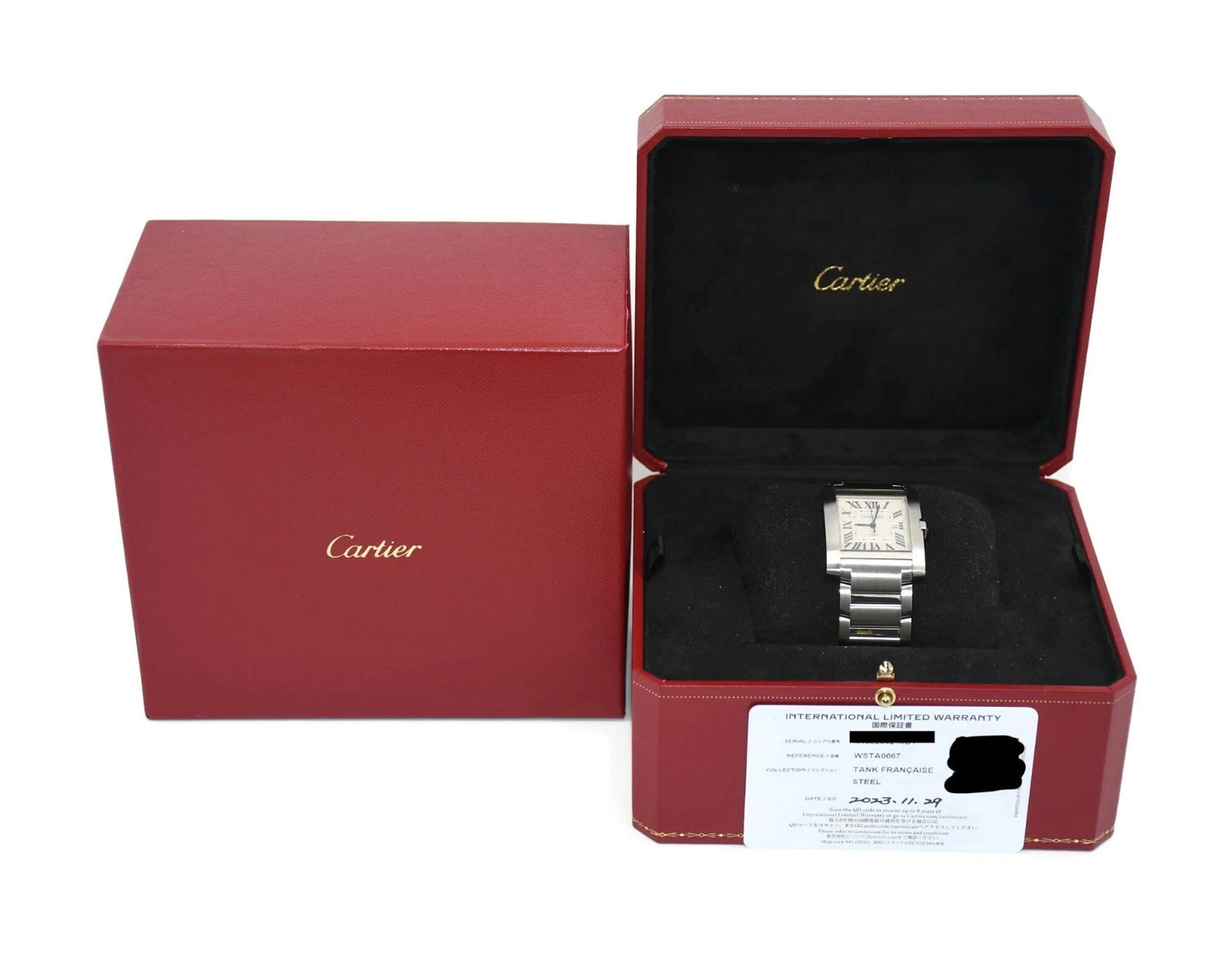 Cartier Tank Francaise LM Stainless Steel Watch WSTA0067