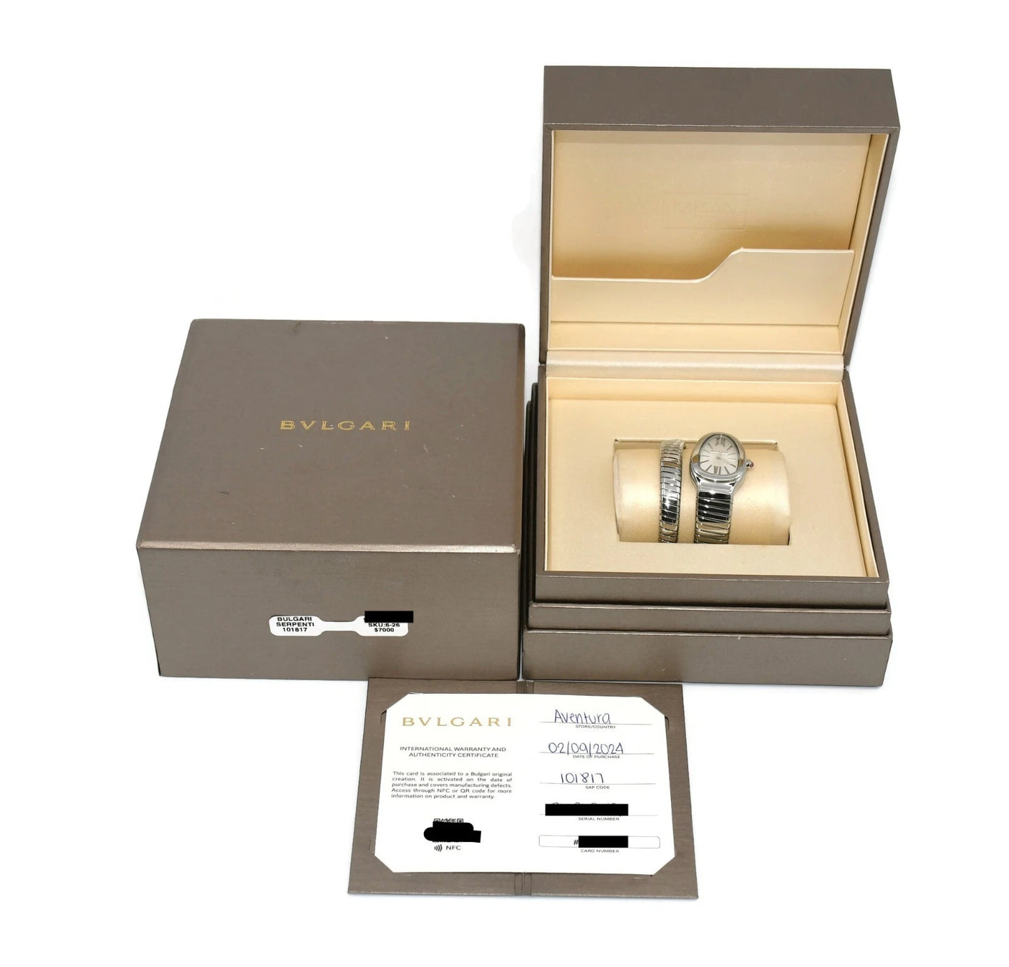 Bulgari Serpenti Stainless Steel Watch 101817