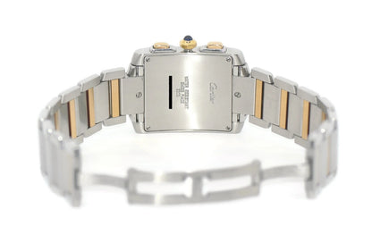Cartier Tank Chronograph 18K/Stainless Steel Watch W51004Q4
