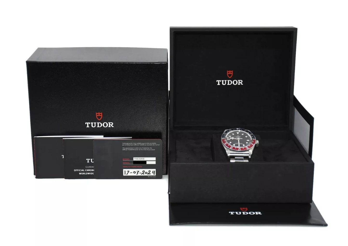 Tudor Black Bay GMT Pepsi Stainless Steel Watch 79830RB