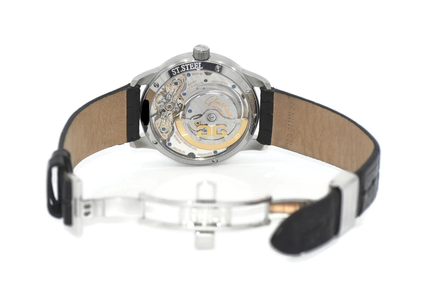 Glashutte Panomatic Date Stainless Steel Watch 90-01-02-02-04