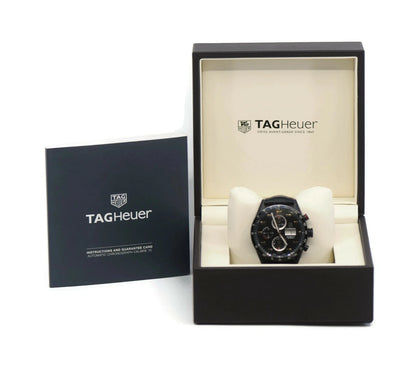 Tag Heuer Carrera Chronograph Black Titanium Watch CV2A81