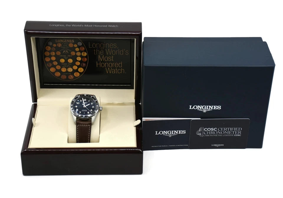 Longines Zulu Spirit Time Stainless Steel Watch L3.812.4.53.2