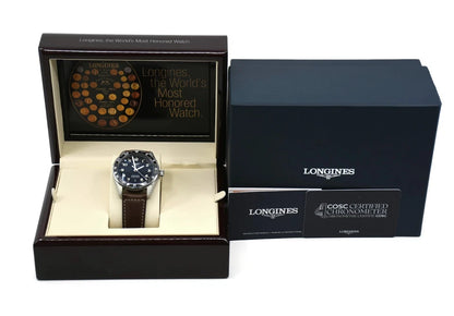 Longines Zulu Spirit Time Stainless Steel Watch L3.812.4.53.2