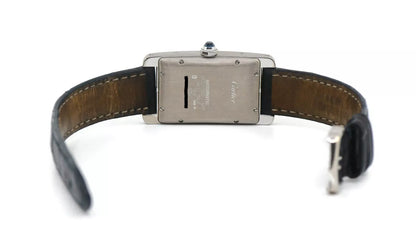 Cartier Tank Americaine Midsize 18K White Gold Watch 1726