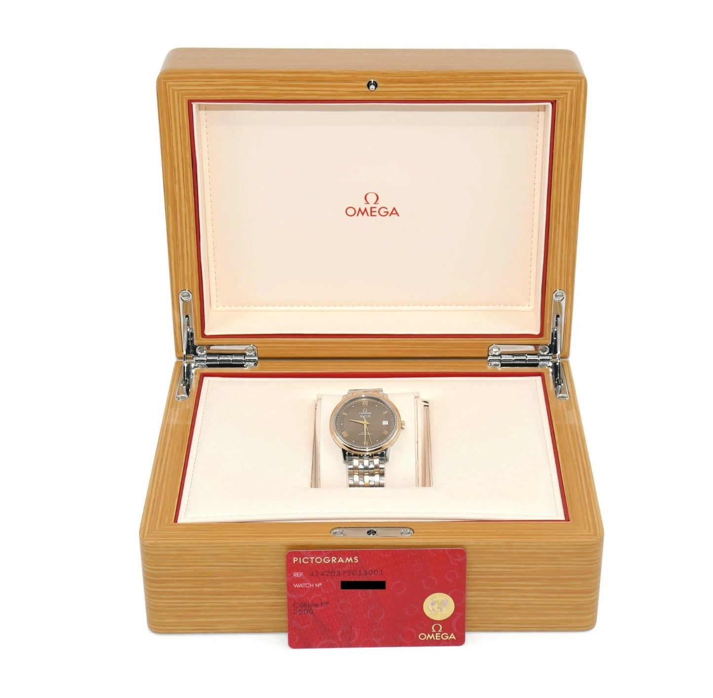 Omega Deville Prestige 18K/Stainless Steel Watch 424.20.37.20.13.001