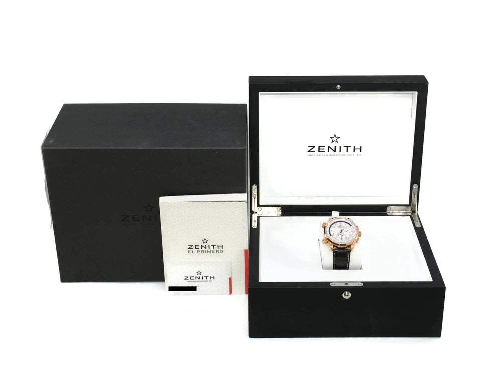 Zenith El primero Doublematic 18K Rose Gold Watch 18.2400.4046