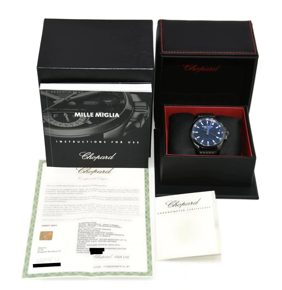 Chopard Mille Miglia GT Limited Edition DLC Stainless Steel Watch 8997