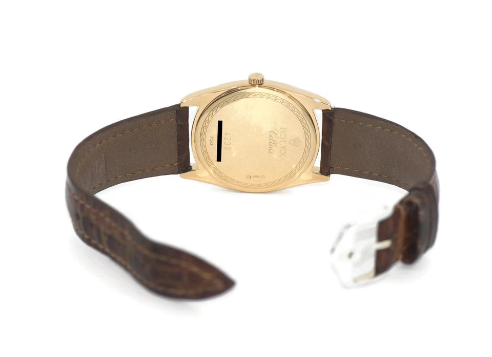 Rolex Cellini Danaos 18K Yellow Gold Watch 4233