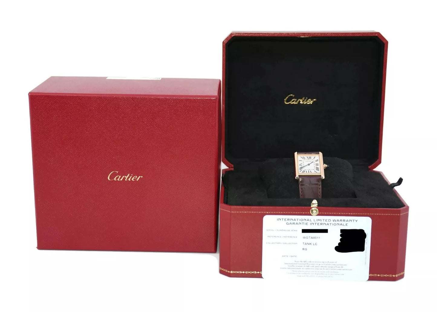 Cartier Tank Louis 18K Rose Gold Watch WGTA0011
