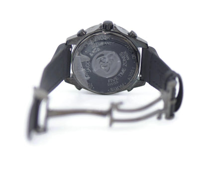 Jacob & Co 5 Time Zone Diamond Stainless Steel Watch JCM-75DABC