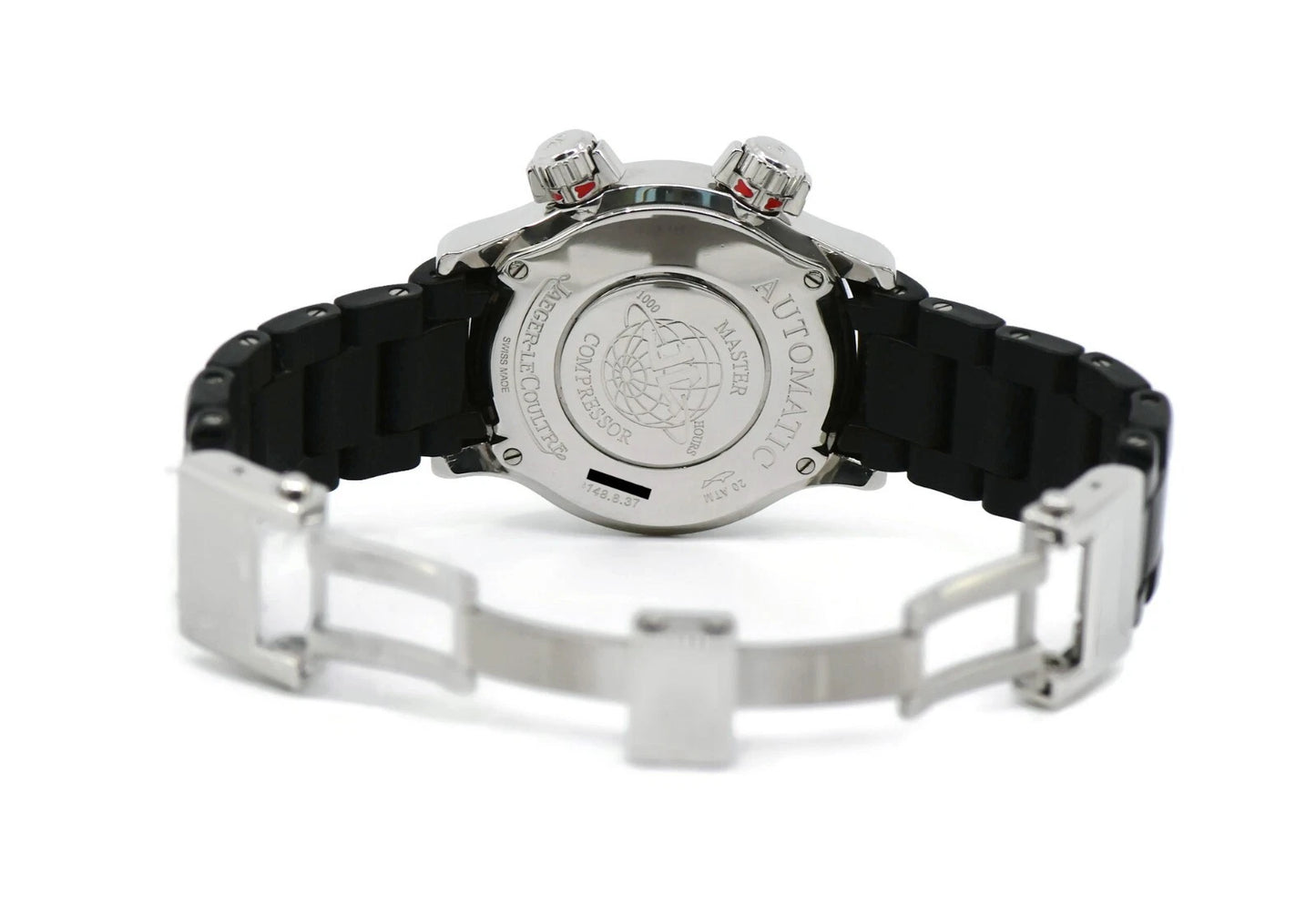 Jaeger LeCoultre Master Compressor Diamond Stainless Steel Watch 148.8.37