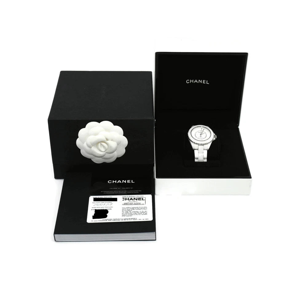 Chanel J12 Phantom White Ceramic Watch H6186
