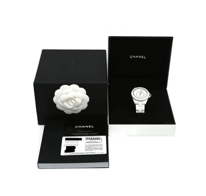 Chanel J12 Phantom White Ceramic Watch H6186