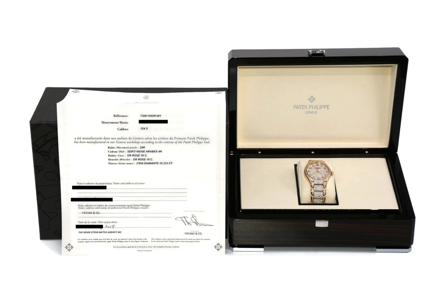 Patek Philippe Twenty-4 Tiffany Diamond 18K Rose Gold Watch 7300/1450R-001