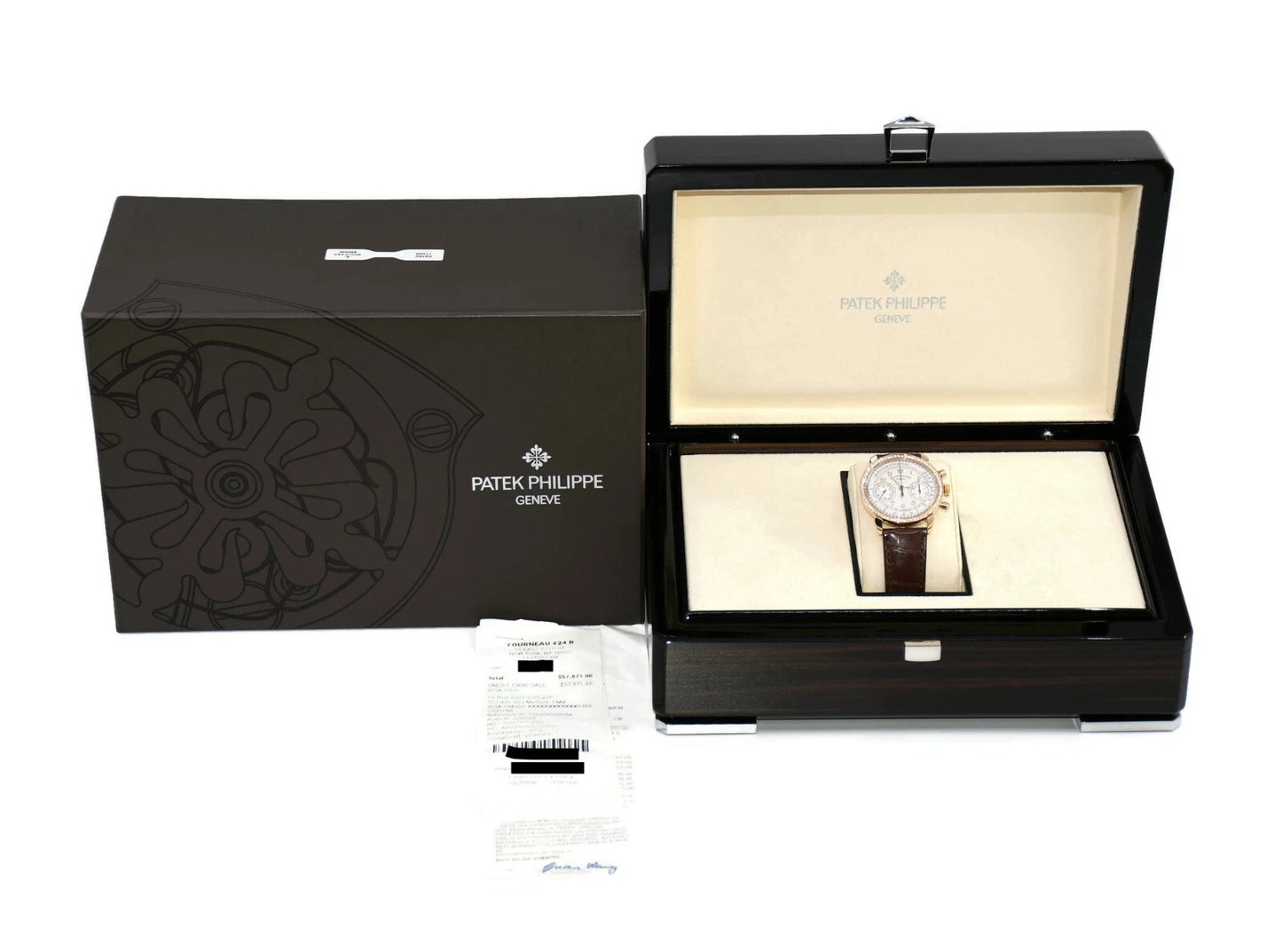 Patek Philippe Complication Diamond 18K Rose Gold Watch 7150/250R
