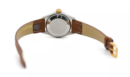 Rolex Oyster Perpetual Date Two Tone Stainless Steel Watch 6516