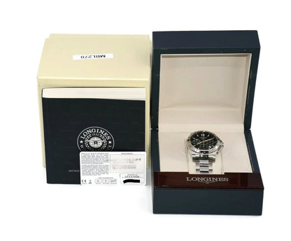 Longines Conquest Chronograph Stainless Steel Watch L2.743.4.56.6