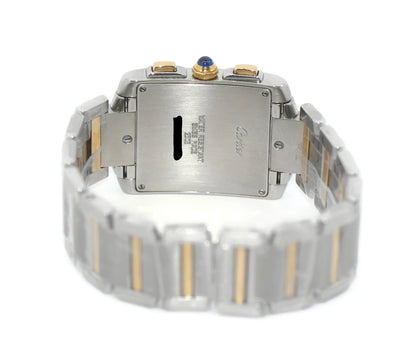 Cartier Tank Chronograph 18K/Stainless Steel Watch W51004Q4