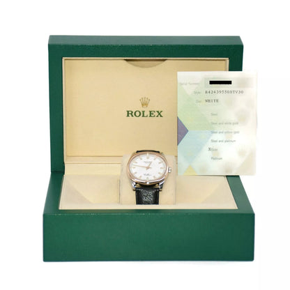 Rolex Cellini 18K Rose/White Gold Watch 4243