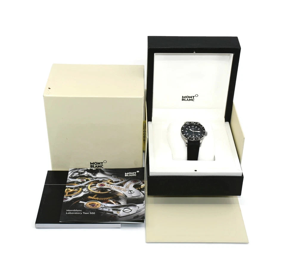 Montblanc 1858 GMT Stainless Steel Watch 129766