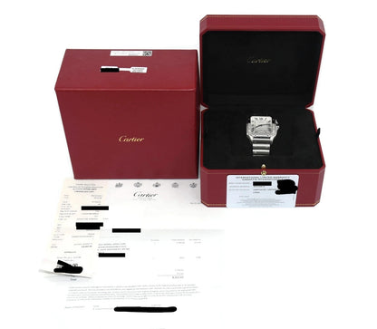 Cartier Santos Large Stainless Steel Watch WSSA0018