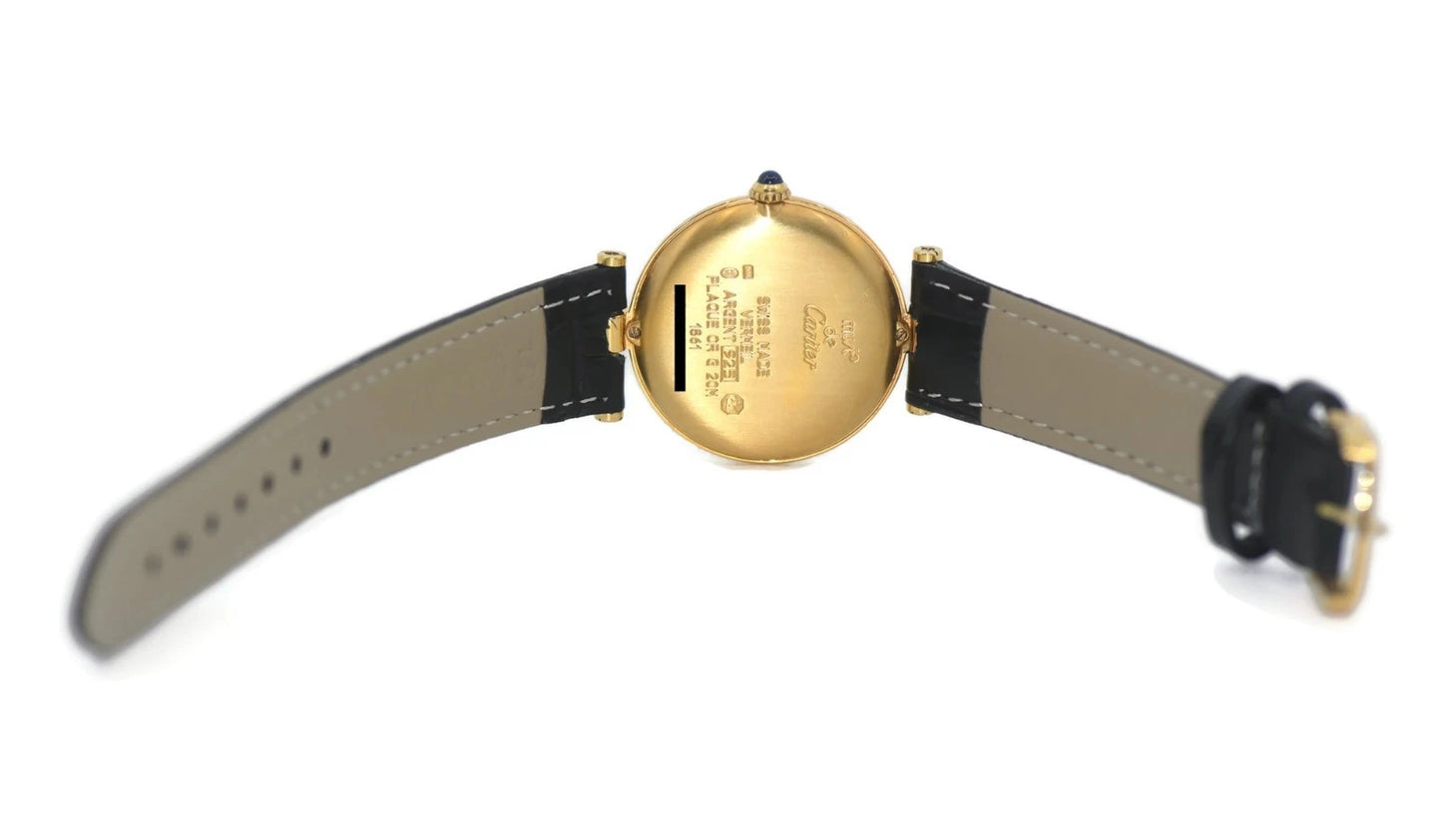 Cartier Vermeil Sterling Silver Watch 1861
