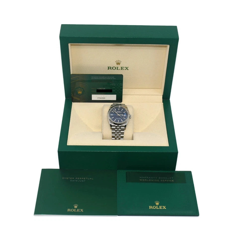 Rolex Datejust 36 Blue Dial Stainless Steel Watch 126234