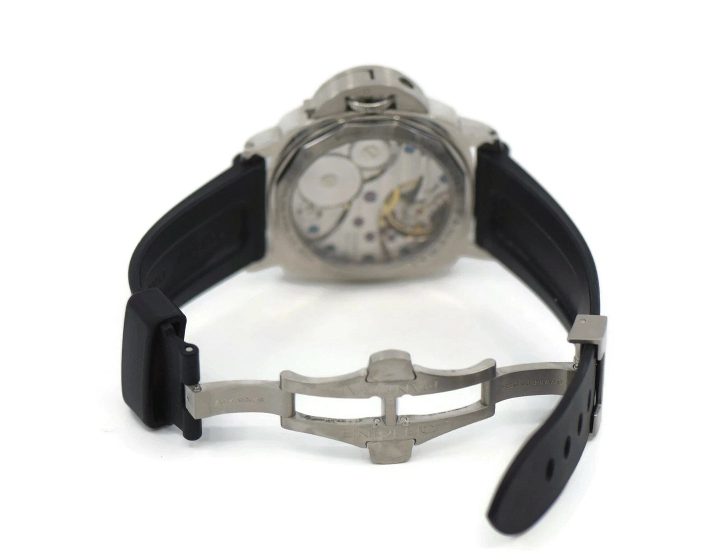 Panerai Luminor Base Left Hand Stainless Steel Watch PAM219