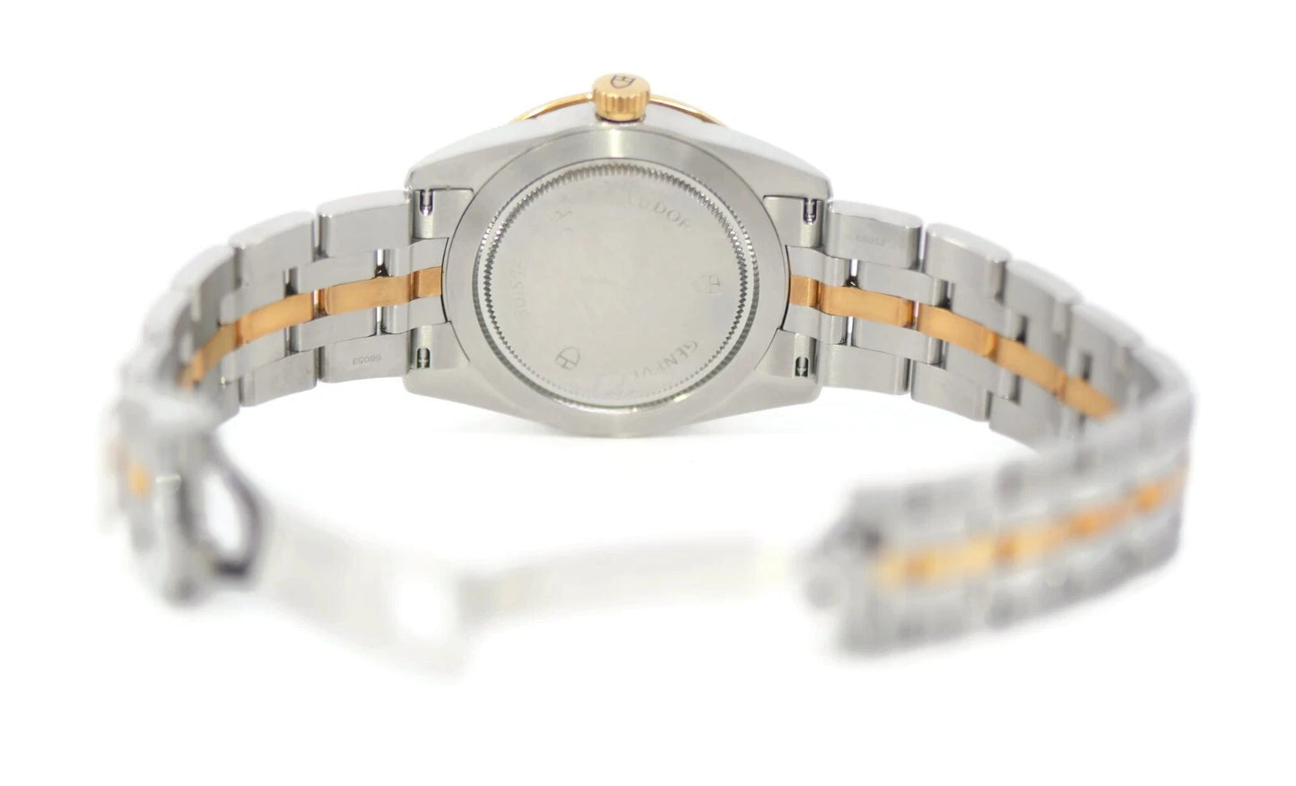 Tudor Glamour Date Diamond 18K/Stainless Steel Watch 55023