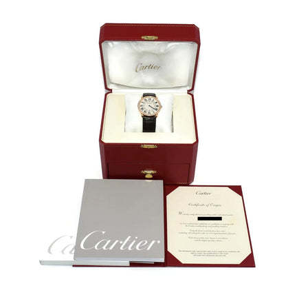 Cartier Ronde Louis Diamond 18K Rose Gold Watch WR000651