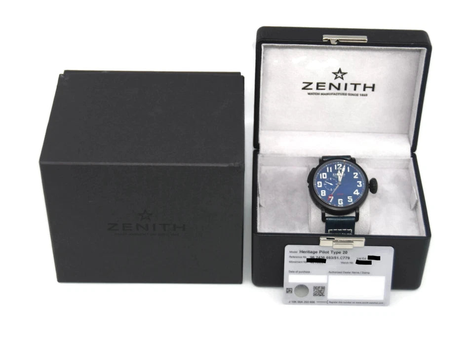 Zenith Pilot Type 20 GMT Titanium Watch 96.2436.693/51.C779
