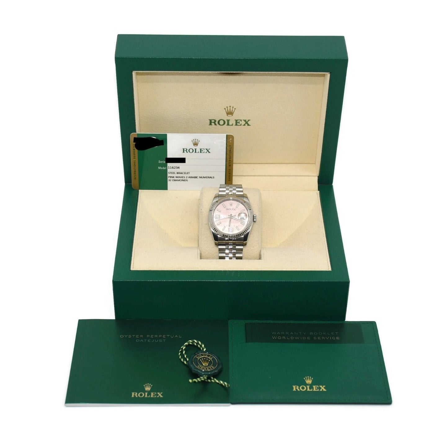 Rolex Datejust Diamond Stainless Steel Watch 116234