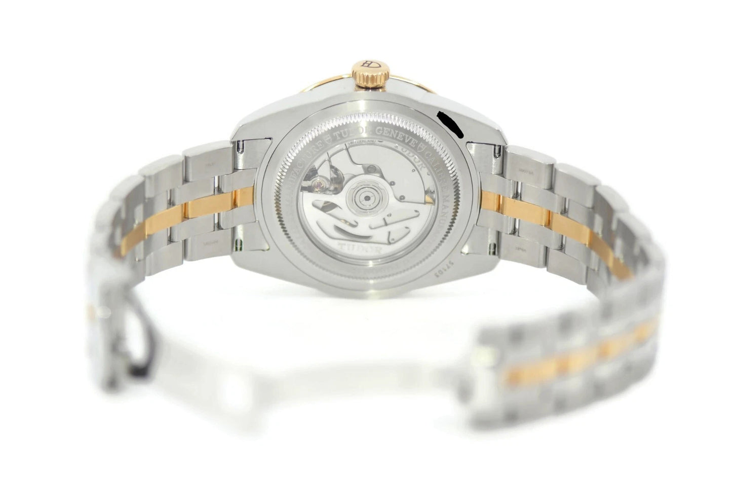 Tudor Glamour Date Diamond 18K/Stainless Steel Watch 57103